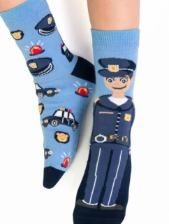 Chlapecké vzorované ponožky 014 BLUE 29-31