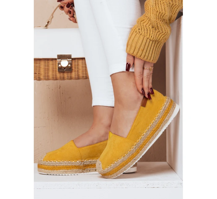 Dámské žluté espadrilky LANSI FashionStreet ZY0056 Dámské žluté espadrilky LANSI FashionStreet ZY0056