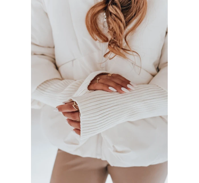 MISSLAYER dámská zimní bunda s kapucí bílá FashionStreet TY5036