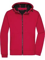JN 1146 Pánská 2vrstvá softshellová bunda s kapucí model 22530580 red/black - Daiber JN 1146 Pánská 2vrstvá softshellová bunda s kapucí model 22530580 red/black - Daiber