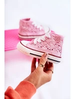 Dětské vysoké tenisky Pink Mona Dětské vysoké tenisky Pink Mona