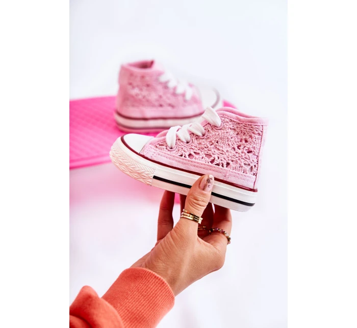Dětské vysoké tenisky Pink Mona Dětské vysoké tenisky Pink Mona