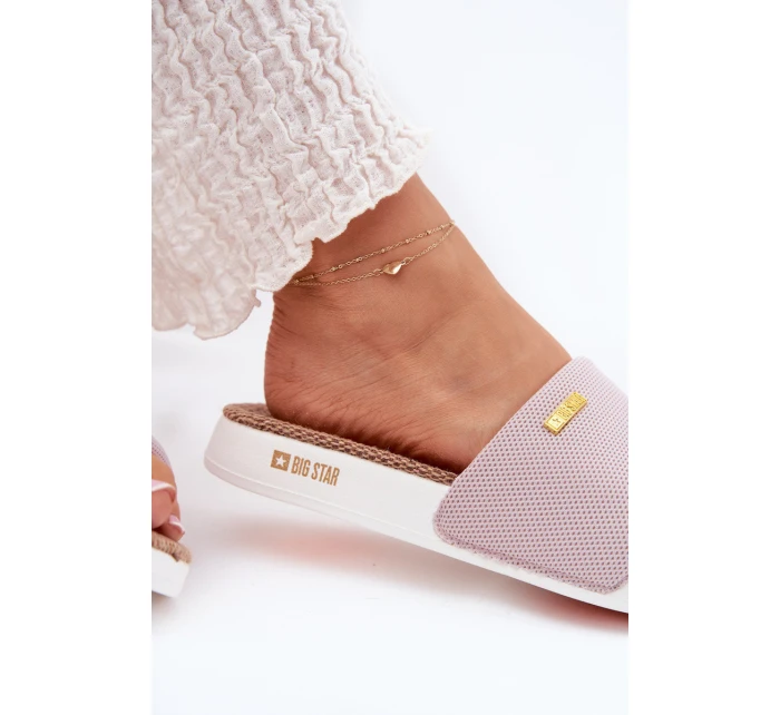 Dámské pantofle Big Star model 21692245 Světle růžové - Big Star Shoes