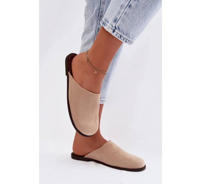 Dámské ploché béžové ekologické semišové model 21960862 - Boto