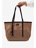 Černá taška typu Shopper s přívěskem model 22221071 - Flora&Co