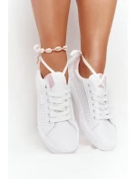 Dámské klasické tenisky Big Star - bílé/růžové Dámské klasické tenisky Big Star - bílé/růžové