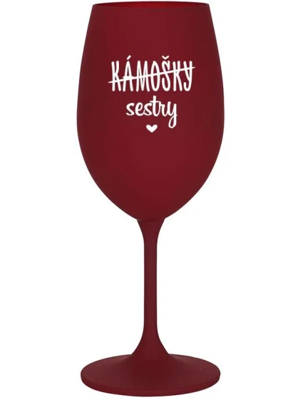 KÁMOŠKY - SESTRY - bordo sklenice na víno 350 ml KÁMOŠKY - SESTRY - bordo sklenice na víno 350 ml