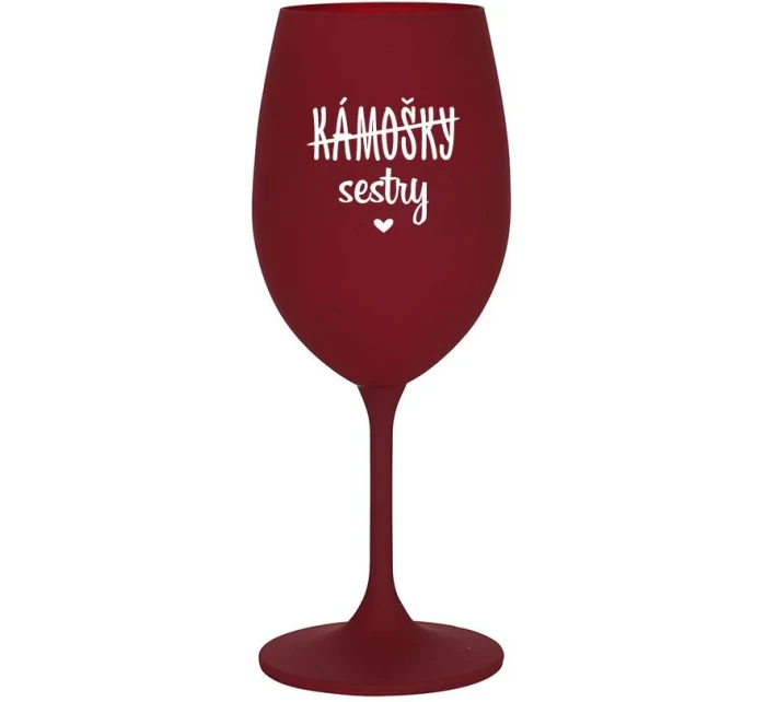 KÁMOŠKY - SESTRY - bordo sklenice na víno 350 ml KÁMOŠKY - SESTRY - bordo sklenice na víno 350 ml