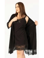 Dámský župan s noční košilí na ramínka Laura