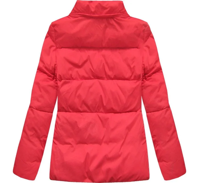 ZIMOWA KRÓTKA PIKOWANA KURTKA DAMSKA CZERWONA model 21242154 - Libland