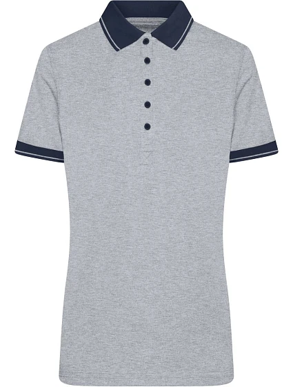 Daiber JN 705 Dámské žerzejové melírované polo 02.0705 grey heather/navy Daiber JN 705 Dámské žerzejové melírované polo 02.0705 grey heather/navy