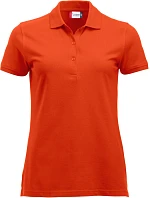 Clique Classic Marion S/S Dámské piqué polo z těžké bavlny 67.8246 blood orange Clique Classic Marion S/S Dámské piqué polo z těžké bavlny 67.8246 blood orange