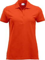 Clique Classic Marion S/S Dámské piqué polo z těžké bavlny 67.8246 blood orange