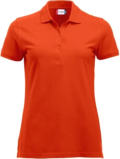 Clique Classic Marion S/S Dámské piqué polo z těžké bavlny 67.8246 blood orange