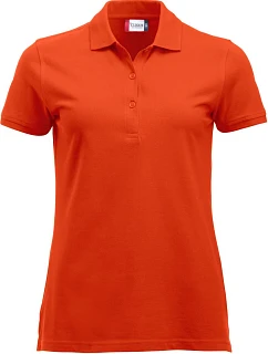 Clique Classic Marion S/S Dámské piqué polo z těžké bavlny 67.8246 blood orange
