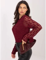 Bluzka IT BZ model 21807975 bordowy - FPrice Bluzka IT BZ model 21807975 bordowy - FPrice