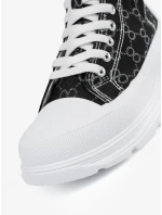 Praktické tenisky černé dámské platforma Praktické tenisky černé dámské platforma