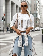 MODEZINE dámská halenka oversize bílá FashionStreet RY2689