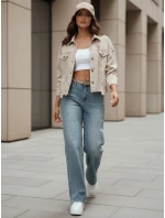 Dámské džínové kalhoty se širokými nohavicemi LOSSLEG blue FashionStreet UY2672 Dámské džínové kalhoty se širokými nohavicemi LOSSLEG blue FashionStreet UY2672