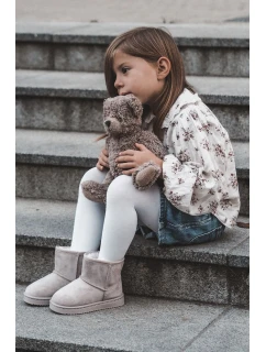 Dětské Teplé Sněhule Semišové Světle béžové model 21597585 - Boto