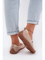 Sportovní baleríny s pásky  Béžové model 22158867 - Artiker