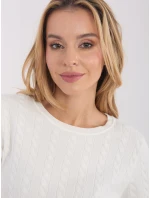 Sweter PM SW B model 21821423 ecru - FPrice Sweter PM SW B model 21821423 ecru - FPrice