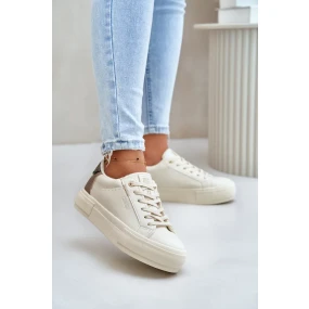 Zateplené Dámské Tenisky Na Platformě Big Star Béžové