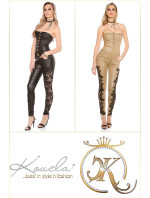 Sexy Koucla leatherlook model 19597351 jumpsuit with lace - Style fashion