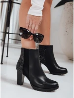 Dámské boty na podpatku černé Dstreet model 21994349 - FashionStreet
