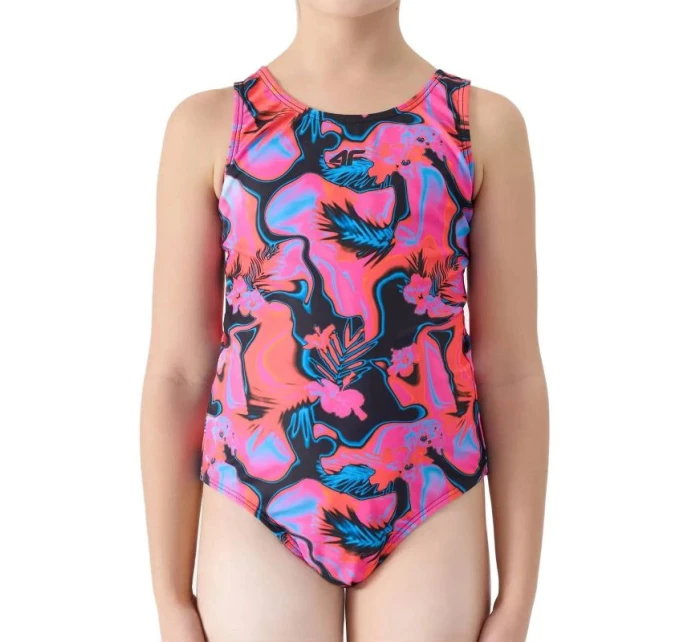 Dívčí jednodílné plavky 4F JUNIOR 4FJWSS25USWSF093-90A Dívčí jednodílné plavky 4F JUNIOR 4FJWSS25USWSF093-90A