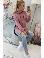 model 21752970 tmavě růžové šaty s kapucí - K-Fashion