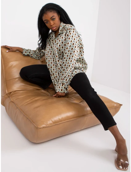 Koszula LK KS model 21127017 jasny beżowy - FPrice Koszula LK KS model 21127017 jasny beżowy - FPrice