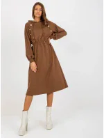 Dámské šaty RV SK 8336 hnědé