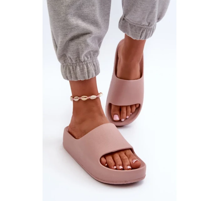 Dámské růžové pantofle Airaplea Foam Platform Dámské růžové pantofle Airaplea Foam Platform