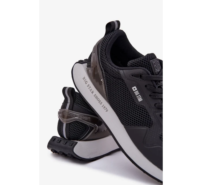 Pánské tenisky na platformě Big Star HI-POLY SYSTEM – černé