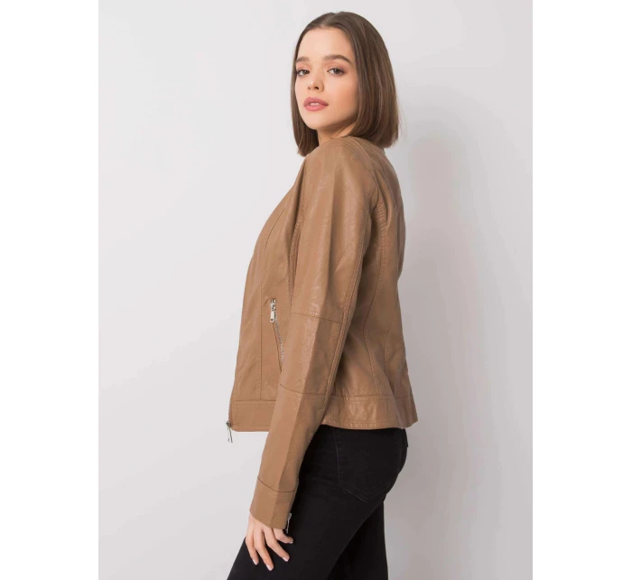 Dámská krátká bunda NM DE KR HX 2838.95P Hnědá velbloud - FPrice