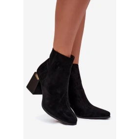 Boty na podpatku model 217191 Step in style Boty na podpatku model 217191 Step in style