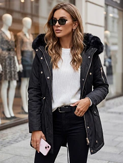 Dámská zimní bunda parka černá Dstreet model 21970996 - FashionStreet