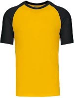 K 330 Baseballové tričko model 22507323 yellow/black - Kariban K 330 Baseballové tričko model 22507323 yellow/black - Kariban