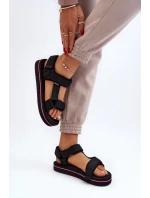 Dámské sandály na platformě Lee Cooper Černé