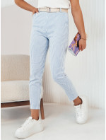Dámské kalhoty CERET s bílými a modrými pruhy Dstreet UY1999