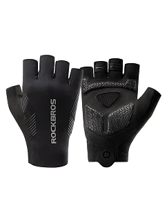 Cyklistické rukavice Rockbros krátké velikost: S černé model 22083540 - Hikvision