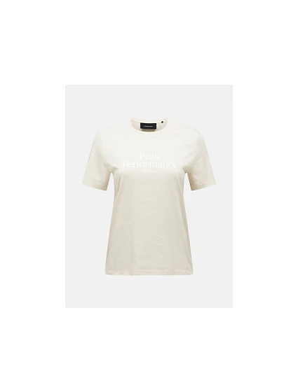 Dámské tričko PEAK PERFORMANCE W Original Tee, barva béžová