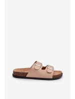 Dámské sandály s přezkami béžové model 21653020 - Boto Dámské sandály s přezkami béžové model 21653020 - Boto