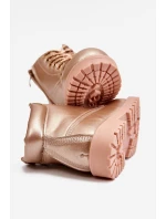 Dětské boty traperky zateplené Champagne Dexter Dětské boty traperky zateplené Champagne Dexter