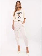 Spodnie DHJ SP model 20849242 jasny beżowy - FPrice