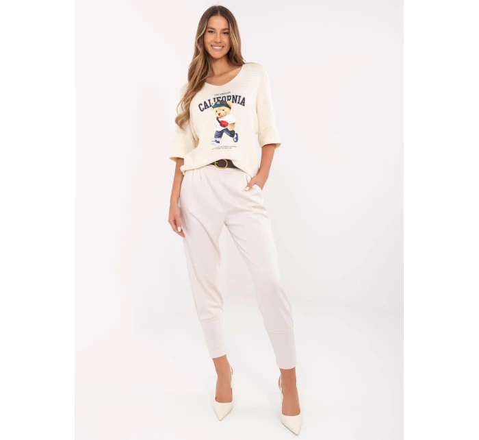 Spodnie DHJ SP model 20849242 jasny beżowy - FPrice