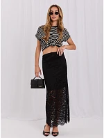 Spódnica MI SD model 21480362 czarny - FPrice Spódnica MI SD model 21480362 czarny - FPrice