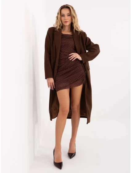 Sukienka MI SK model 21755277 brązowy - FPrice