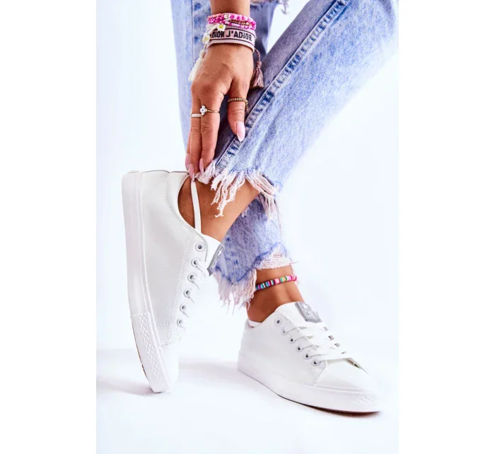 Dámské klasické kožené tenisky bílé Misima Dámské klasické kožené tenisky bílé Misima